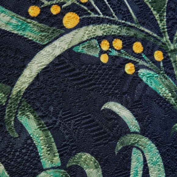 $2,690 NEW OSCAR DE LA RENTA EXCL SILK LINED LEAF JAQUARD MIDI RUNW DRESS US XL - Picture 8 of 9